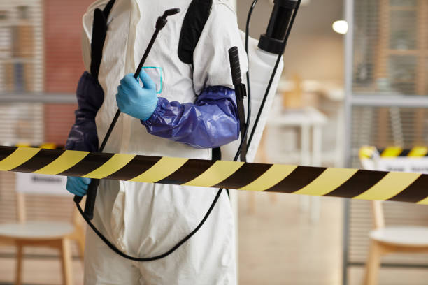 Professional Blood Cleanup technician working in Ridgeville, IN